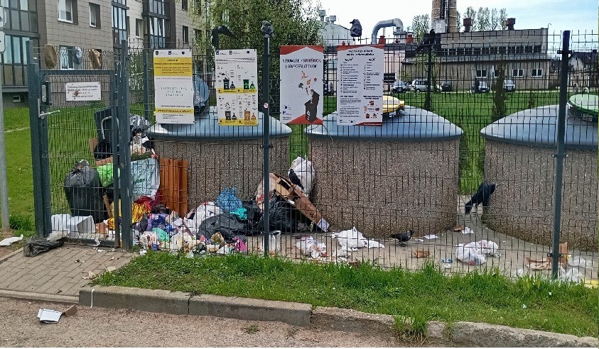 Šiukšlintojus drausmins vaizdo kameromis