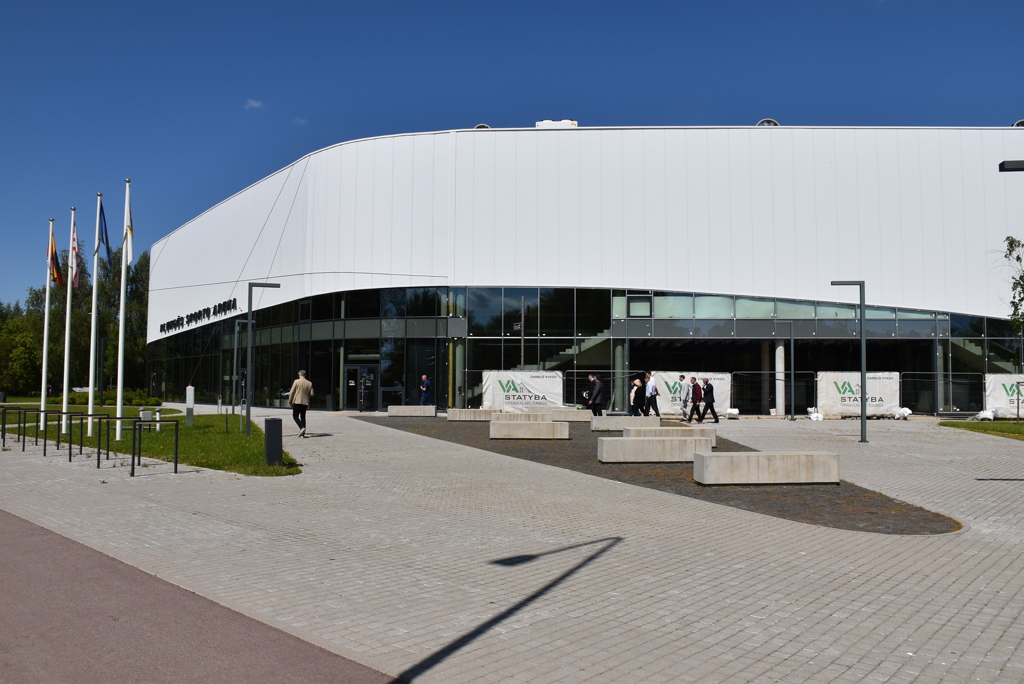 Statomą sporto areną apžiūrėjo ,,Lietuvos krepšinio” prezidentas