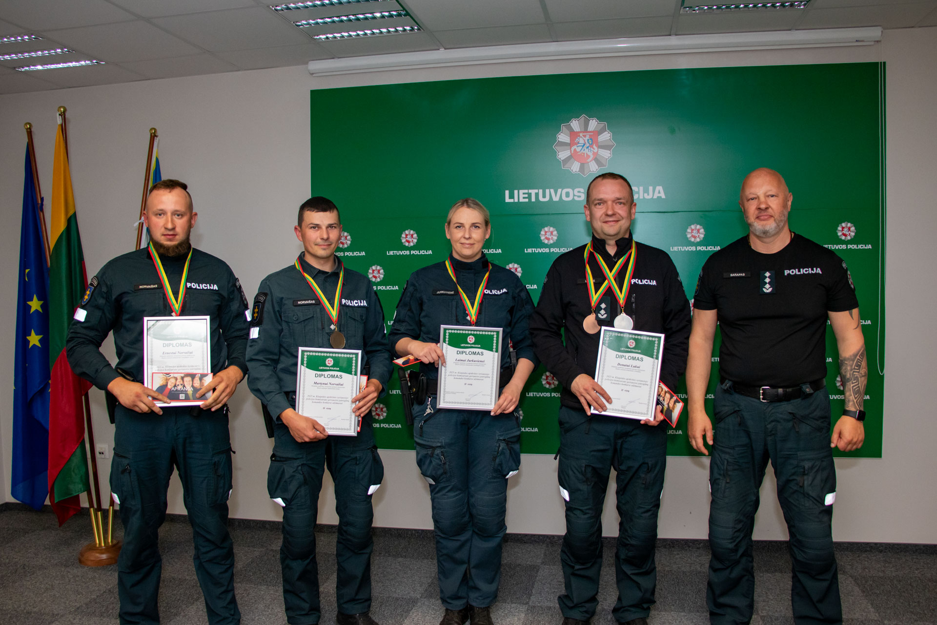 Tarp geriausių policijos pareigūnų komandų – ir rietaviškiai