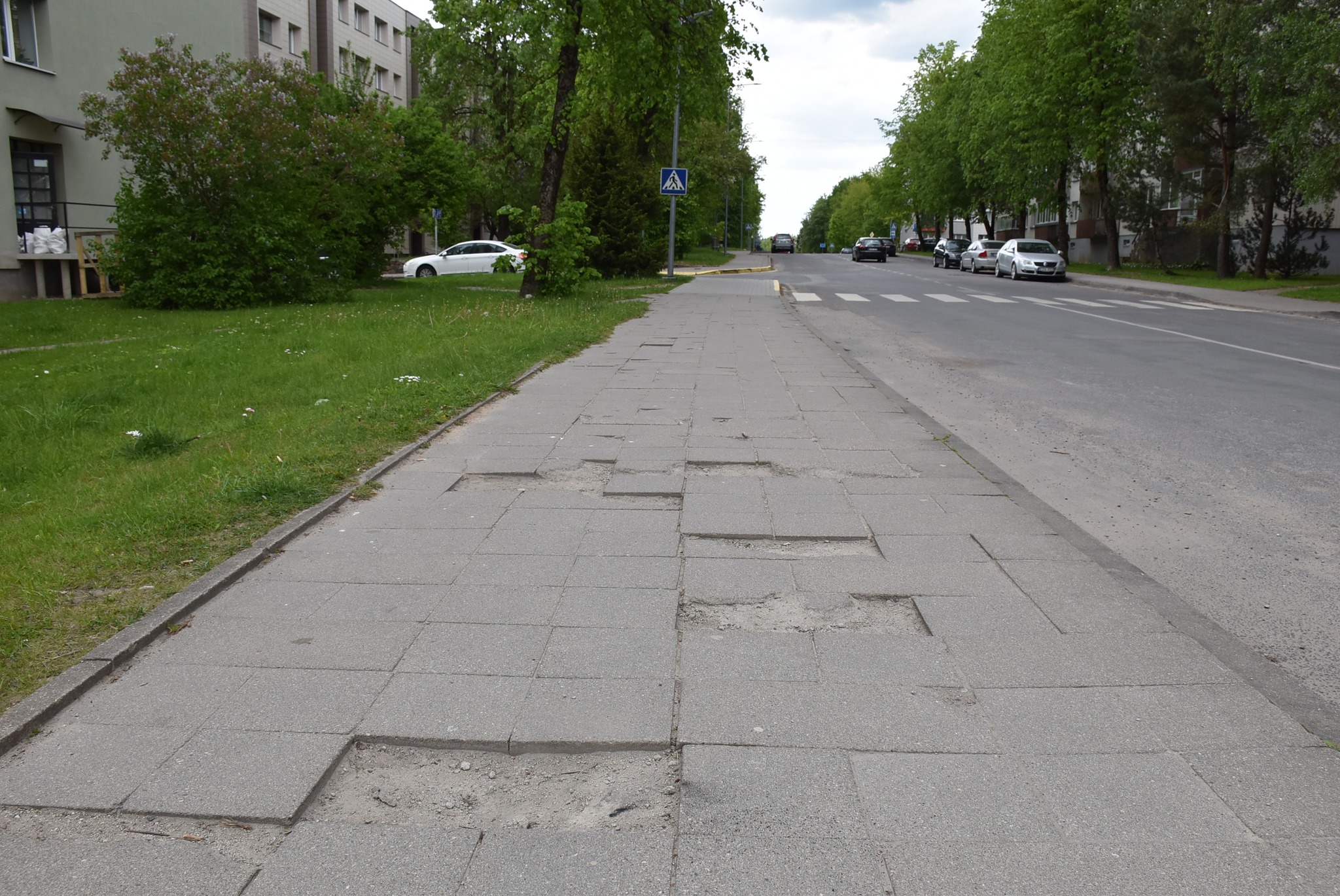 KPPP lėšomis – šaligatvių, pėsčiųjų takų, A. Jucio gatvės remontas