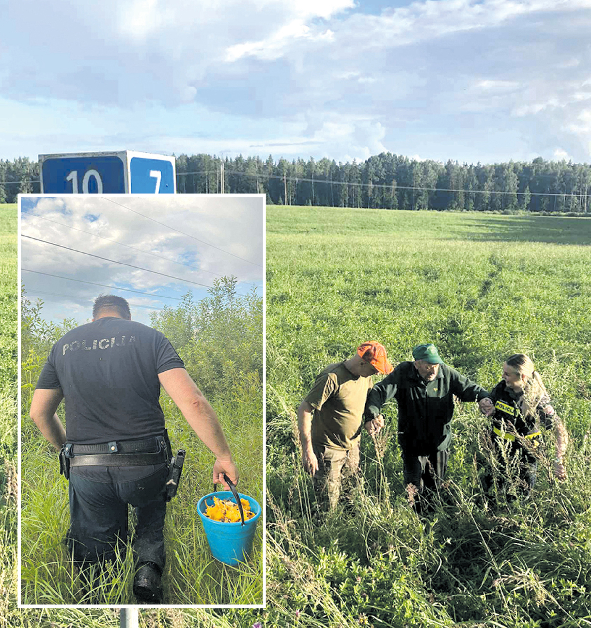 Iš­gel­bė­jo ir dar gry­bų pri­rin­ko!