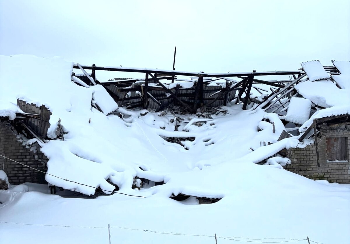 Sunkus sniegas laužo stogus ir net griauna pastatus