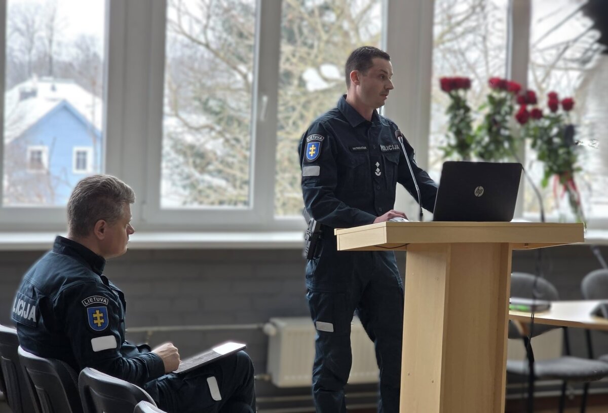 Pareigūnai pristatė praėjusių metų veiklos ataskaitą