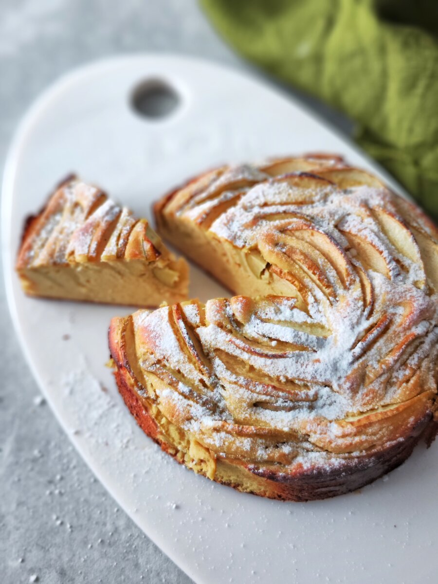 Obuolių pyragas su avinžirniais