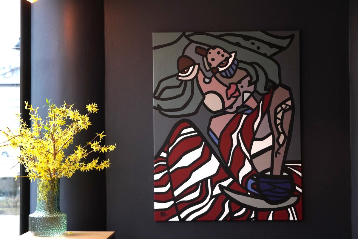 Pyk­čio ir gro­žio gri­ma­sos Vai­dos Ta­mo­šaus­kai­tės ta­py­bo­je