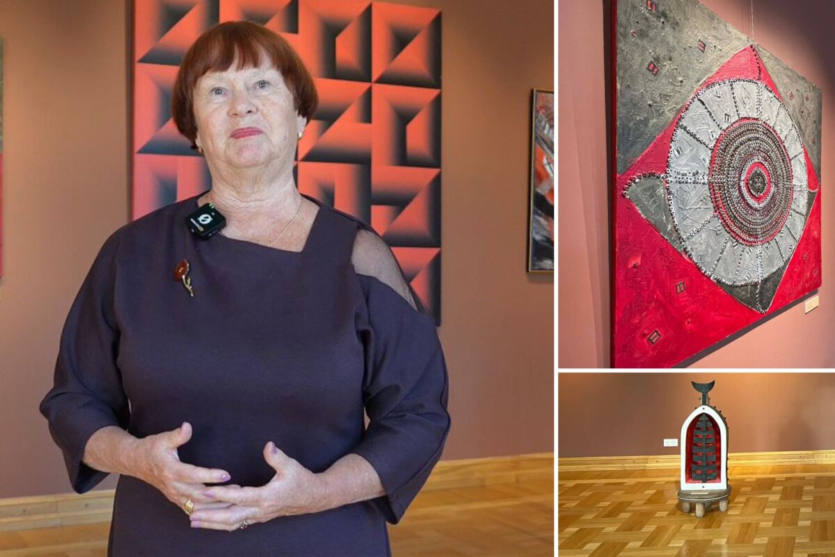 Raudonos spalvos užkalbėjimai Žemaičių dailės muziejuje