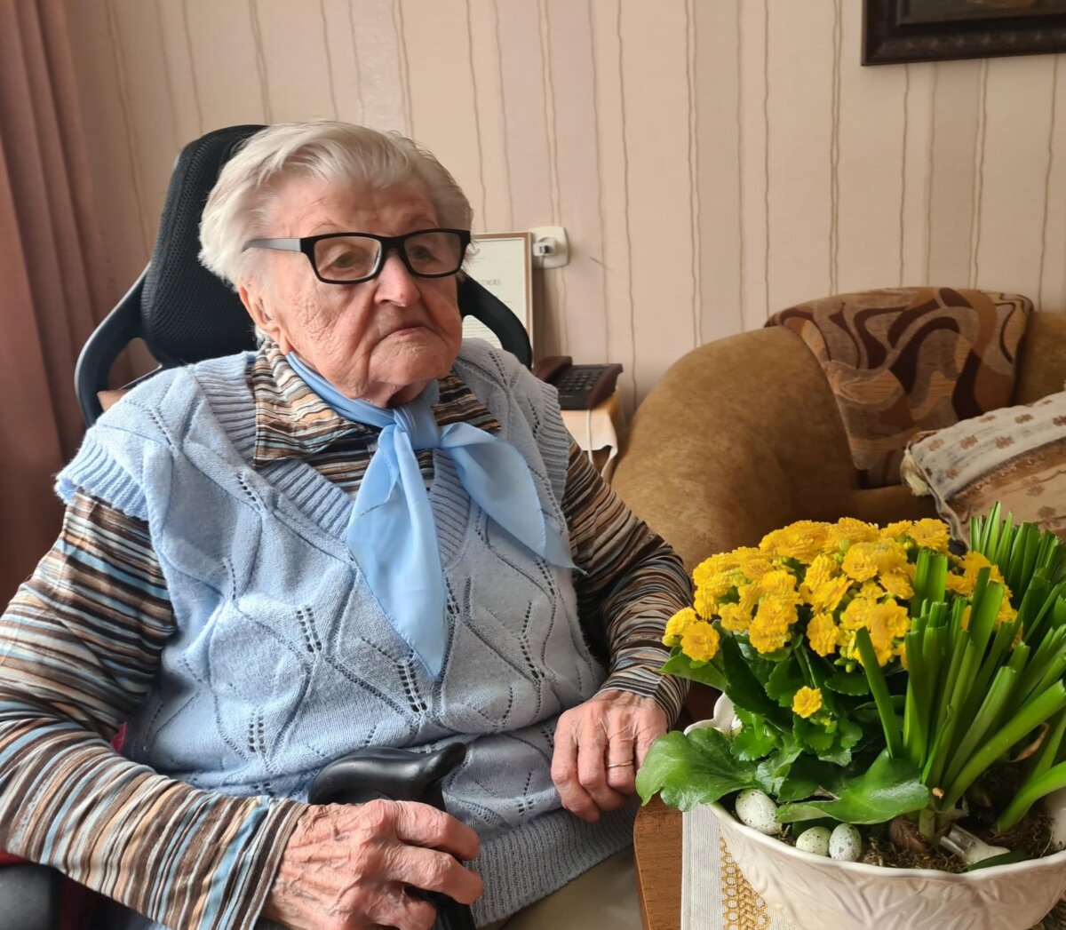 Šimtametė Vincentina – ištikima krepšinio fanė