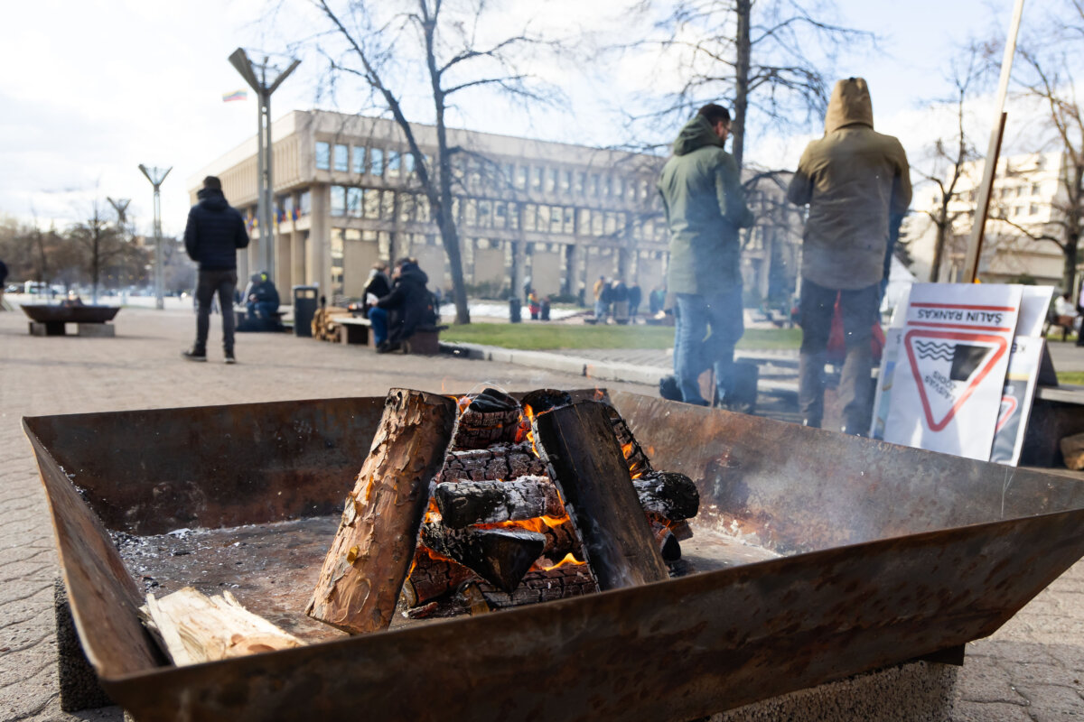 Prie Seimo vyko protestas prieš LRT įstatymo pataisas